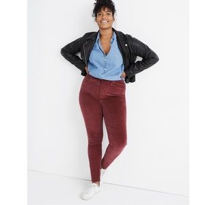 10" High-Rise Skinny Jeans: Stretch Velvet Edition